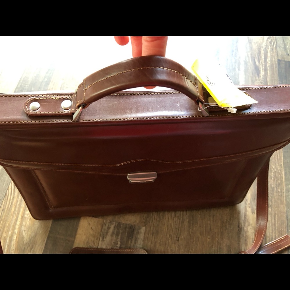 San Piel Leatherhouse brand new briefcase